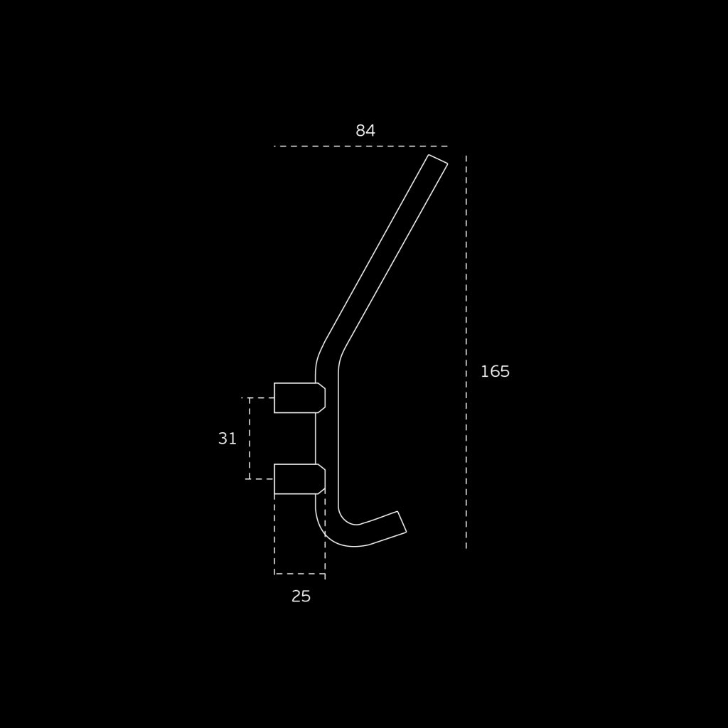 Hoed/jashaak cilindro technische tekening