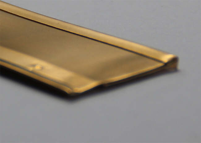 Bronzen tochtstrip op rol, 28mm breed, onverslijtbaar
