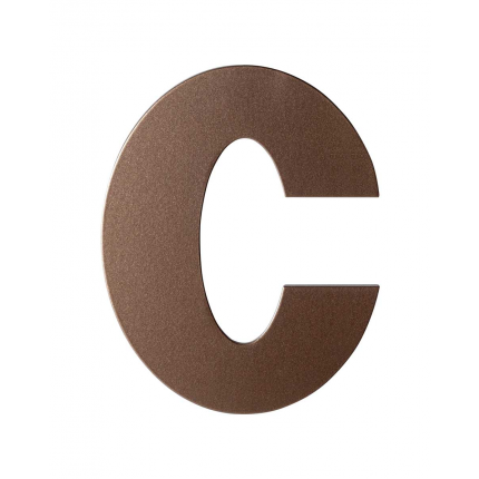 Bronze blend letter C plat, 110 mm