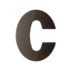 Dark blend letter C plat, 110 mm