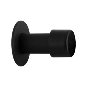 Deurstopper zwart rond 60×22/50 mm