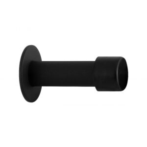 Deurstopper zwart rond 85×22/50 mm