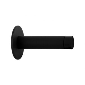 Deurstopper zwart rond 85×19/50 mm