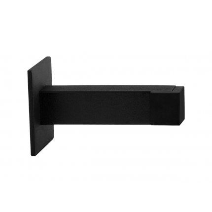 Deurstopper zwart vierkant 85x20/50 mm