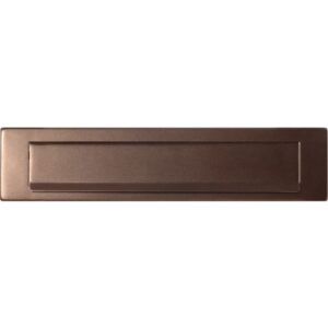 Briefplaat rechthoekig Bronze blend 340×77 mm