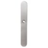 Langschild XL WC63/8 grote knop afgerond RVS geborsteld