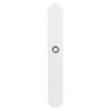Langschild XL PC92 linksdraaiend afgerond wit