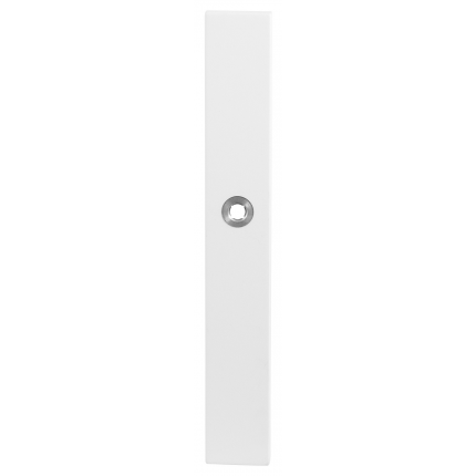 Langschild XL BB56 linksdraaiend rechthoekig wit