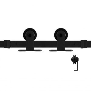 schuifdeursysteem Osa zwart 400 cm (2 x 200 cm schuifdeurrail)
