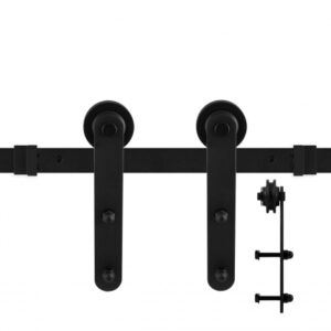 schuifdeursysteem Varsi zwart 300 cm (2 x 150 cm schuifdeurrail)