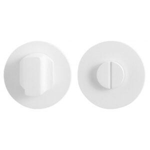 Toiletgarnituur 50x6mm stift 5mm wit grote knop