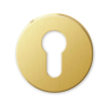 cilinderrozet 651 by 51x10mm satin messing