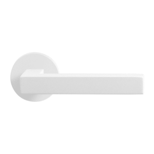 GPF8218.40 witte deurkruk Zaki+ op ronde rozet