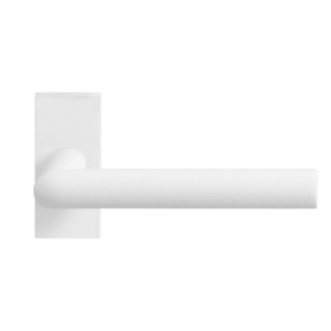 GPF8212.41 witte deurkruk Toi op rechthoekige rozet