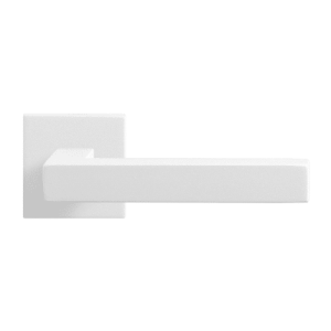 GPF8218.42 witte deurkruk Zaki+ op vierkante rozet