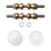 gpf996962db27 glasdeur bevestigingsset tbv grepen met dubbelzijdige bevestiging witte rozet 27x2mm