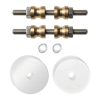 gpf996962db35 glasdeur bevestigingsset tbv grepen met dubbelzijdige bevestiging witte rozet 35x2mm