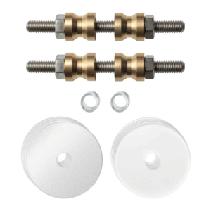 gpf996962db35 glasdeur bevestigingsset tbv grepen met dubbelzijdige bevestiging witte rozet 35x2mm