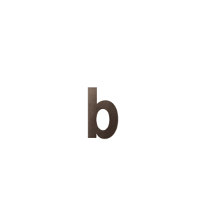 huisnummer toevoeging letter b dark blend 156 mm