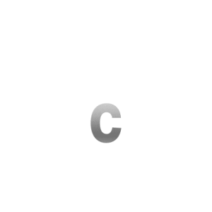 Huisnummer toevoeging letter ‘c’ RVS, 116 mm