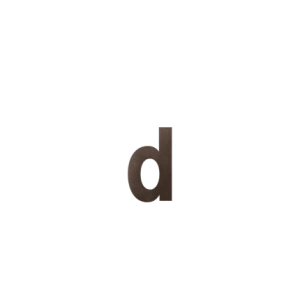 huisnummer toevoeging letter d dark blend 156 mm