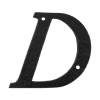 Landelijke huisnummer letter ‘D’, 101 mm
