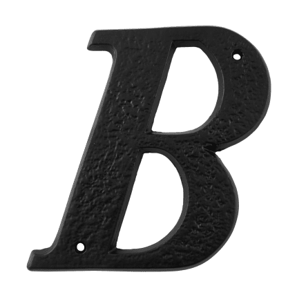 Landelijke huisnummer letter 'B', 152 mm
