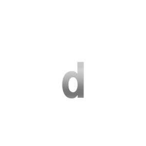 Huisnummer toevoeging letter ‘d’ RVS, 156 mm