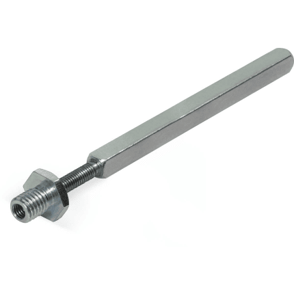 Verstelbare vast/draaibare excentrische deurkruk wisselstift M10x16/8x8x100mm – M6x32mm